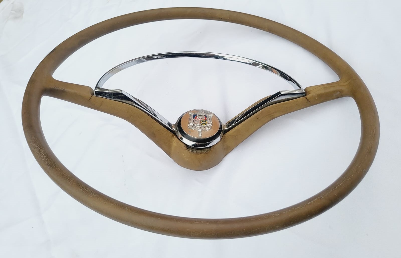 Volante Calice Fusca Marron Monocromático Original Vw